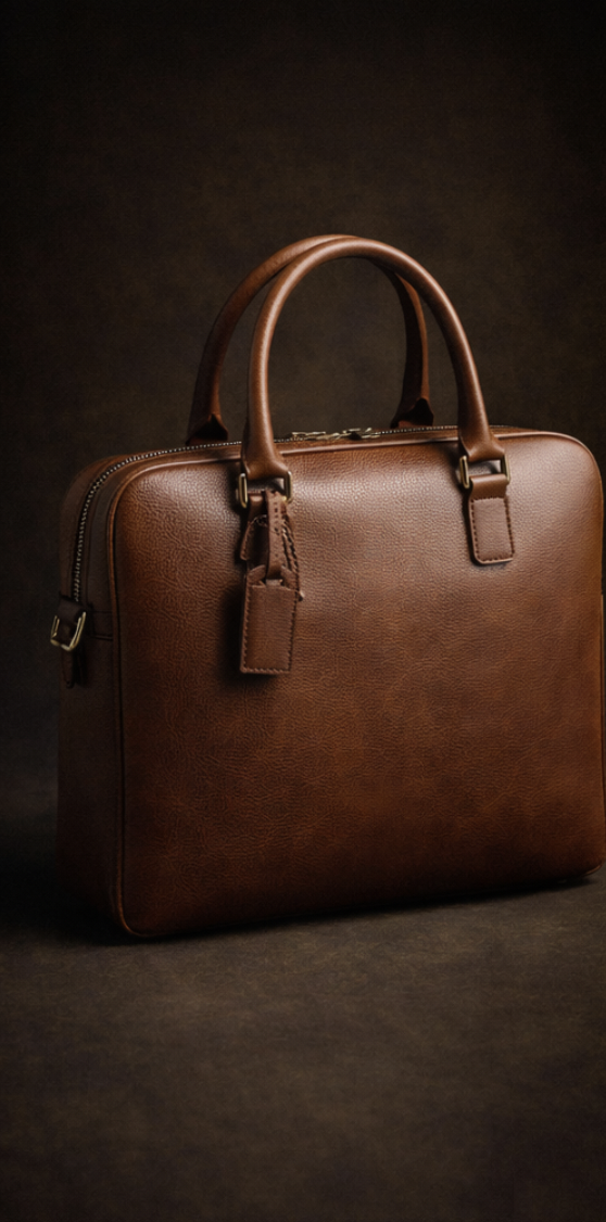 حقيبة يد جلد طبيعي