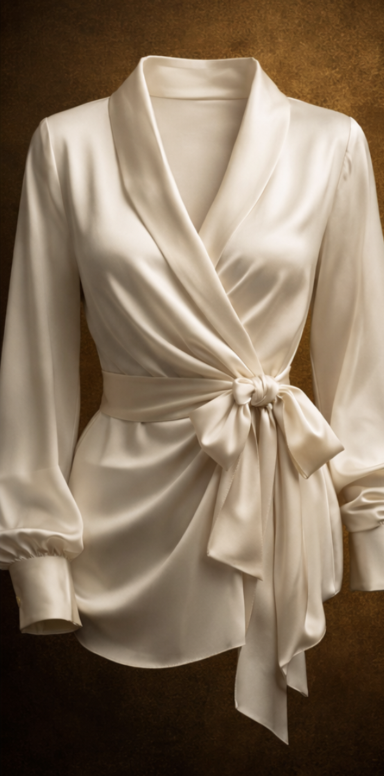 بلوزة حرير فاخرة