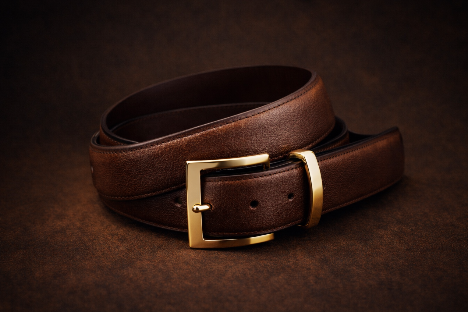 حزام جلد أصلي