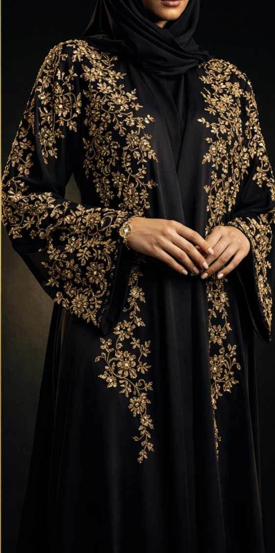 عباية مطرزة فاخرة